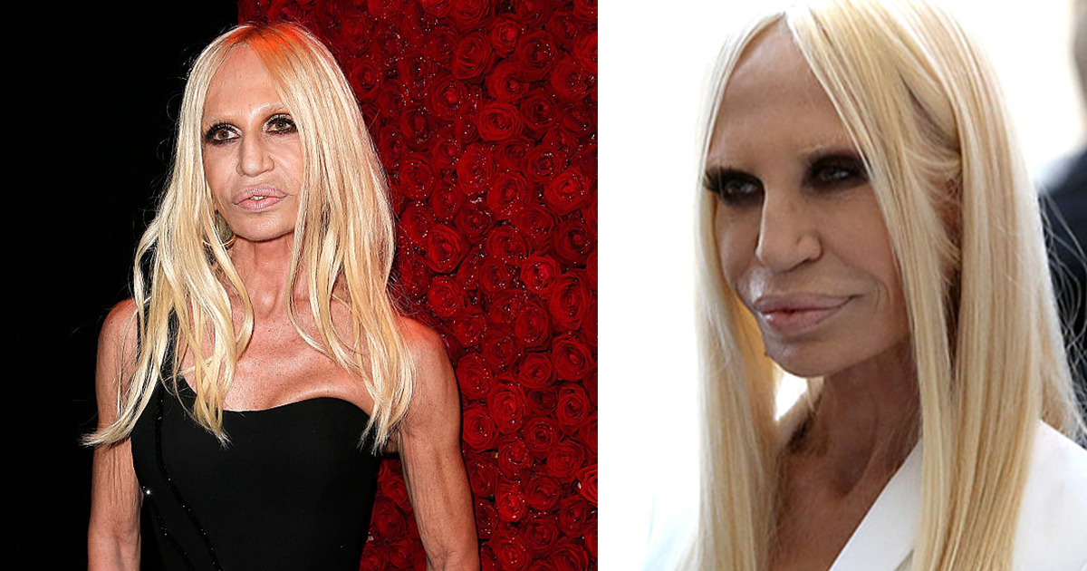 Donatella Versace Without Makeup No Makeup Pictures MakeupFree Celebs